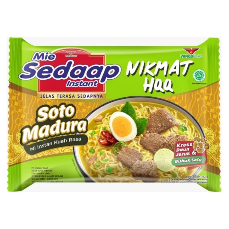 

Sedaap Mie Instan Rasa Soto Madura 82Gr