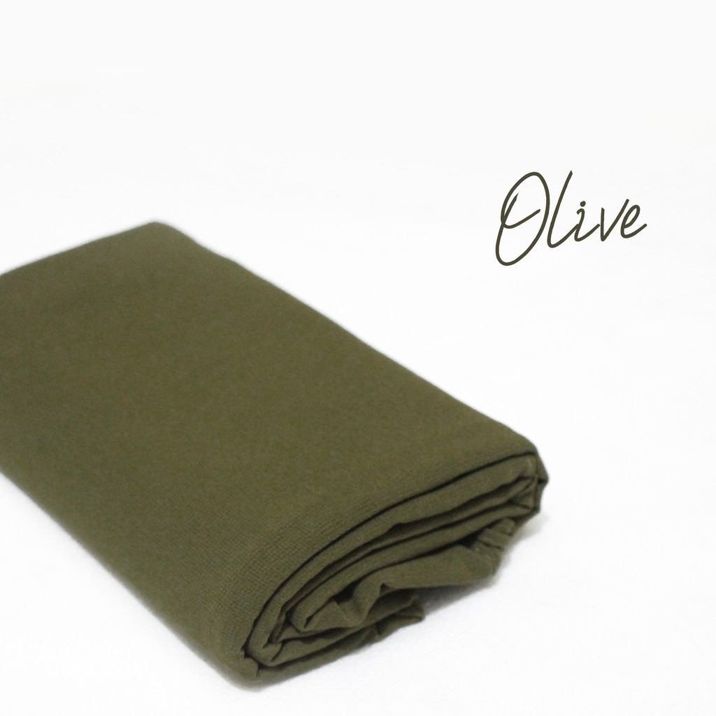 PASHMINA CERUTY BABYDOLL PREMIUM IMPORT-Olive