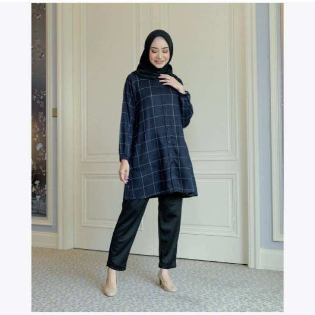 Syatra tunik heaven lights Navy S