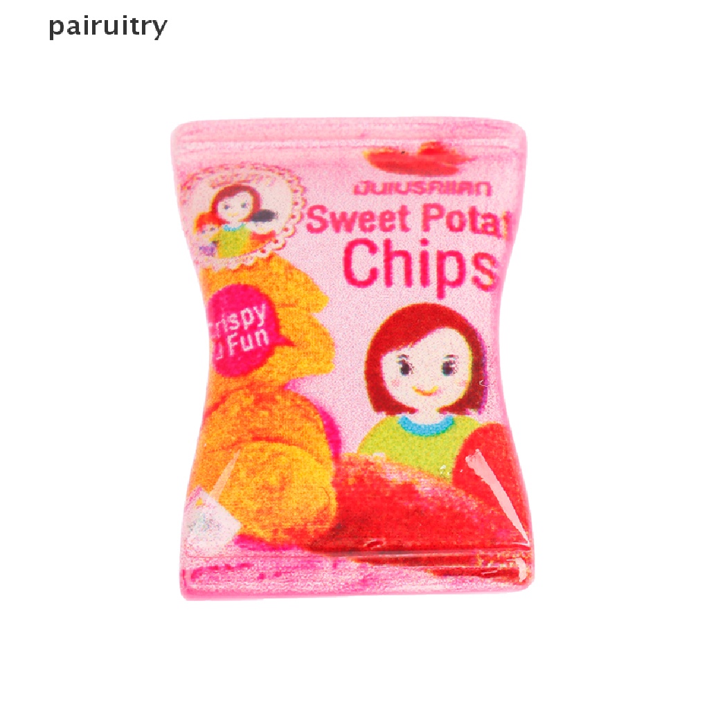 Prt 10pcs / set Mainan Miniatur Keripik Kentang Untuk Aksesoris Dapur Rumah Boneka DIY PRT