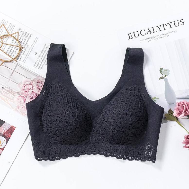 THAILANDS BRA LATEX SEAMLESS THAILAND IMPORT SPORT BRA FULL CUP LATEX TANPA KAWAT - MM PROJECT "CS.2