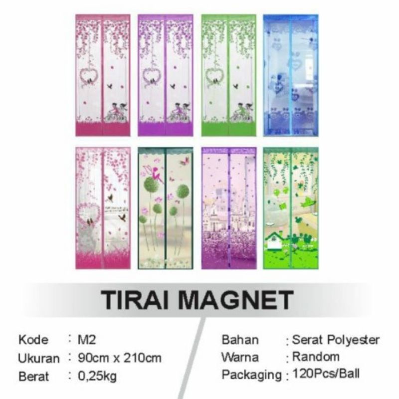 Tirai Magnet Nyamuk Baicuan Gorden Pintu Tirai nyamuk anti nyamuk Tirai pintu murah tira 90x210cm