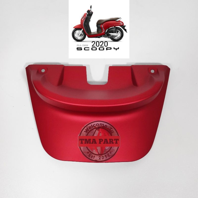 Cover RR center upper atas lampu belakang scoopy fi esp 2020 K2F merah doff dof dop