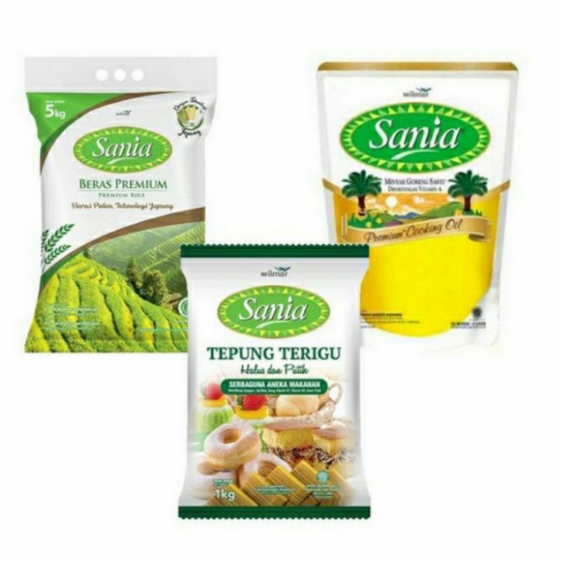 

Paket Sembako Murah Sania (Beras 5 kg, minyak 2 L, Terigu 1kg)