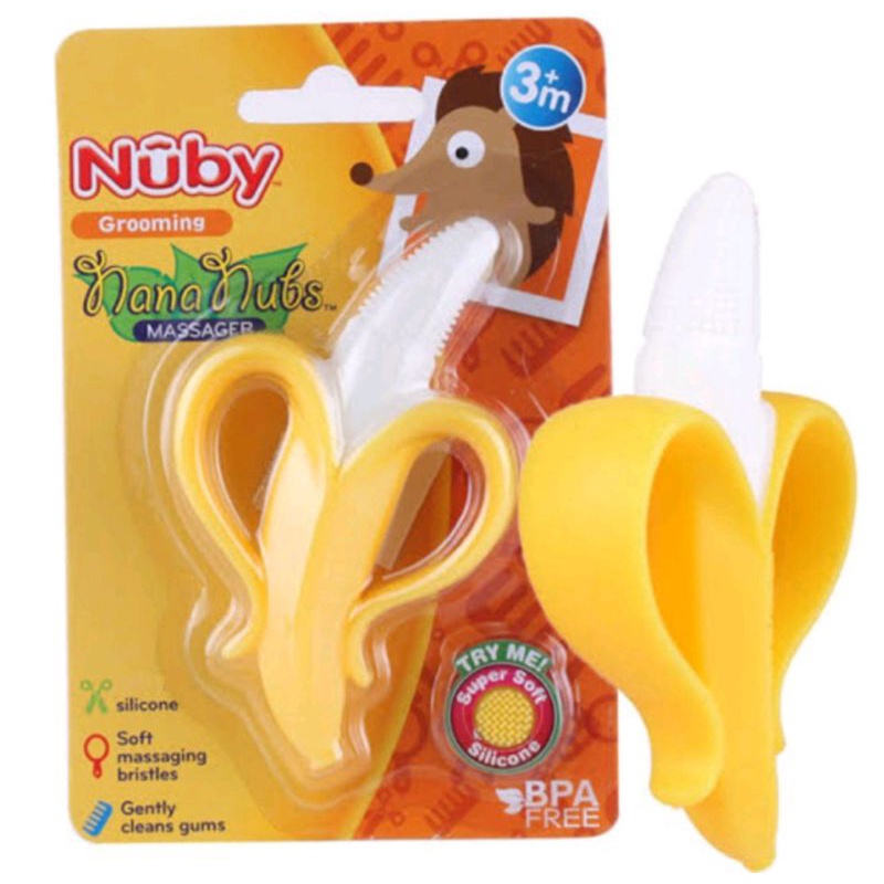 Nuby banana tootbrush/nuby gigitan bayi/nuby teether