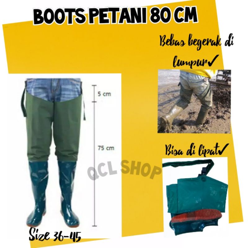 Sepatu boots pria sepatu boot pria sepatu boot petani sepatu boot sawah panjang