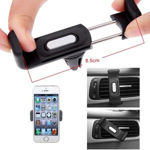 Phone Holder di AC Mobil Dudukan HP Jepit Car Besi Gps Mount Handphone Universal Penyangga