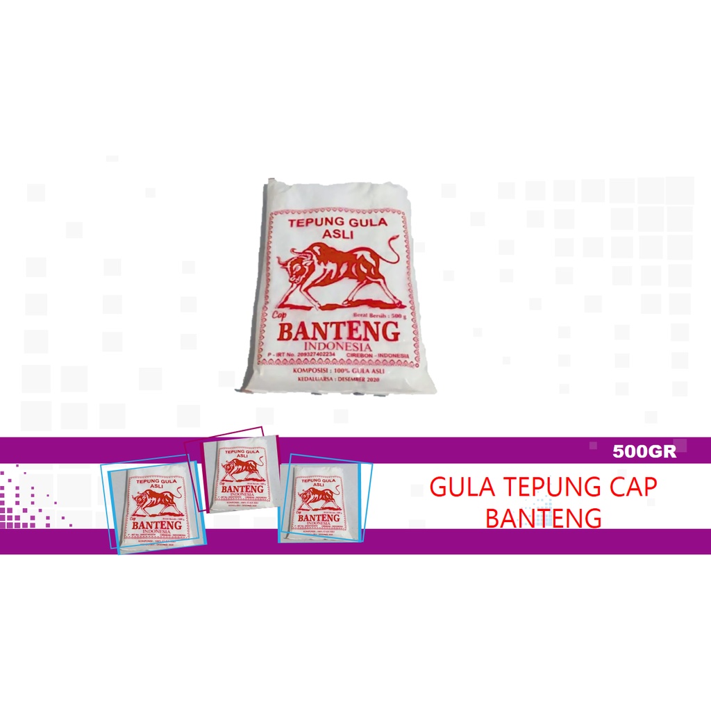 

GULA TEPUNG CAP BANTENG 500GR