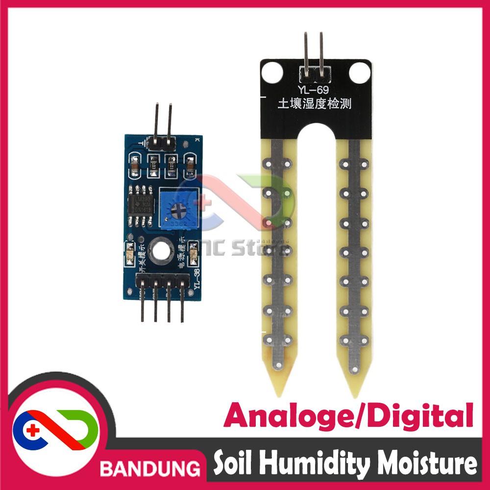 MODULE SENSOR KELEMBABAN TANAH SOIL HUMIDITY MOISTURE SENSOR MODUL