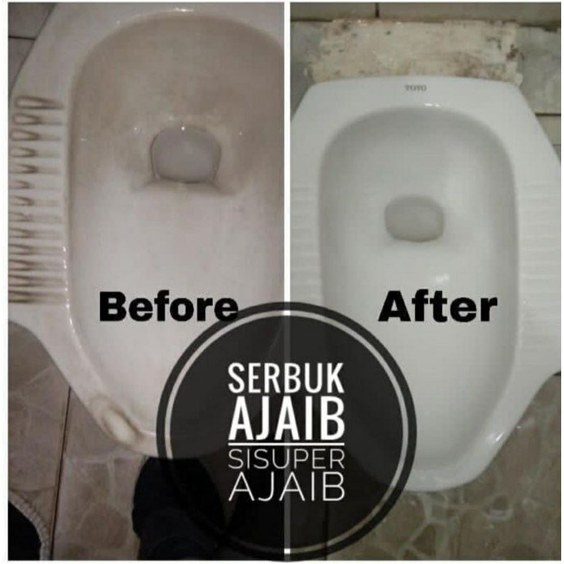 SERBUK AJAIB - SERBUK AJAIB PEMBERSIH KERAK KAMAR MANDI - SERBUK AJAIB PEMBERSIH TOILET - SERBUK AJAIB PEMBERSIH WC