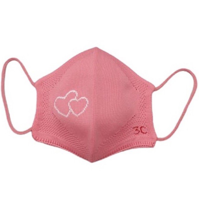 Masker Knit Premium LV Pink