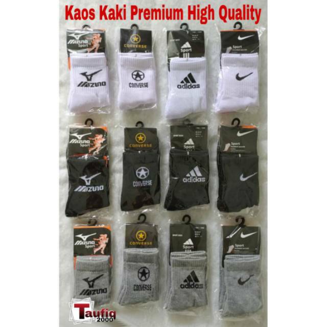 Kaos Kaki pendek Converse Sport Premium Berkualitas