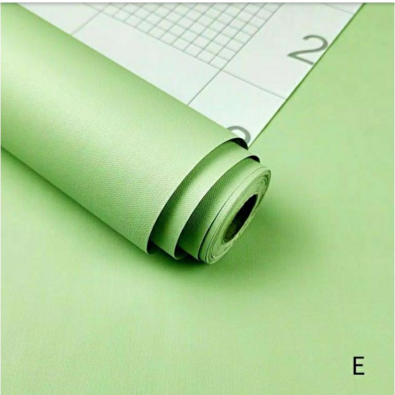 WALLPAPER STICKER DINDING POLOS HIJAU