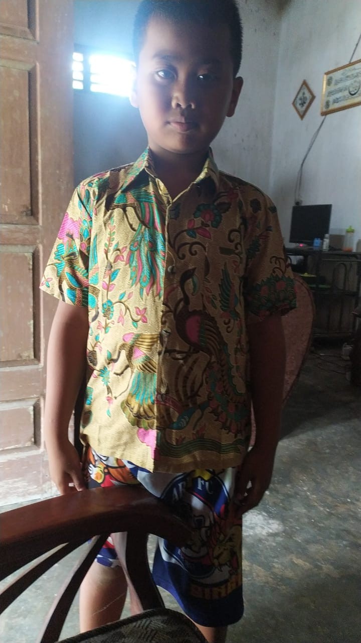 Batik Couple Keluarga Sania Ruffle Ori Ndoro Jowi Dnt Merak