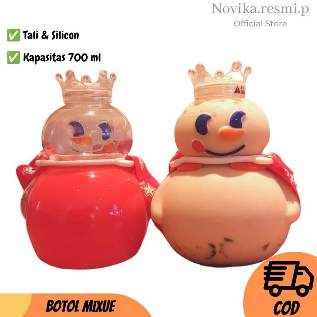 BOTOL MINUM TUMBLER MIXU3 700 ML PLUS TALI PANJANG BOTOL MINUM VIRAL SNOW KING