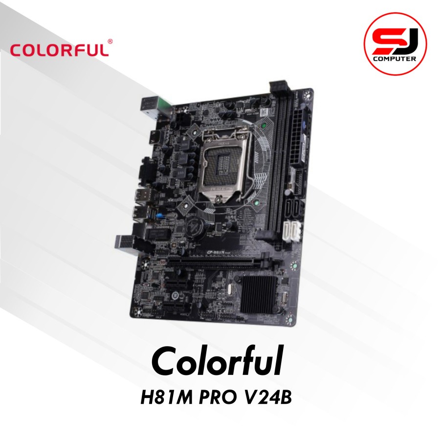 MOTHERBOARD COLORFUL H81M PRO V24B (LGA1150, H81, DDR3, USB3.0)