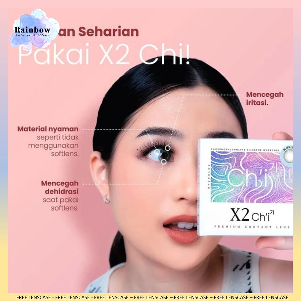 SOFTLENS X2 CHI PREMIUM MINUS (-2.75 S/D -6.00) COD FREE LENSCASE