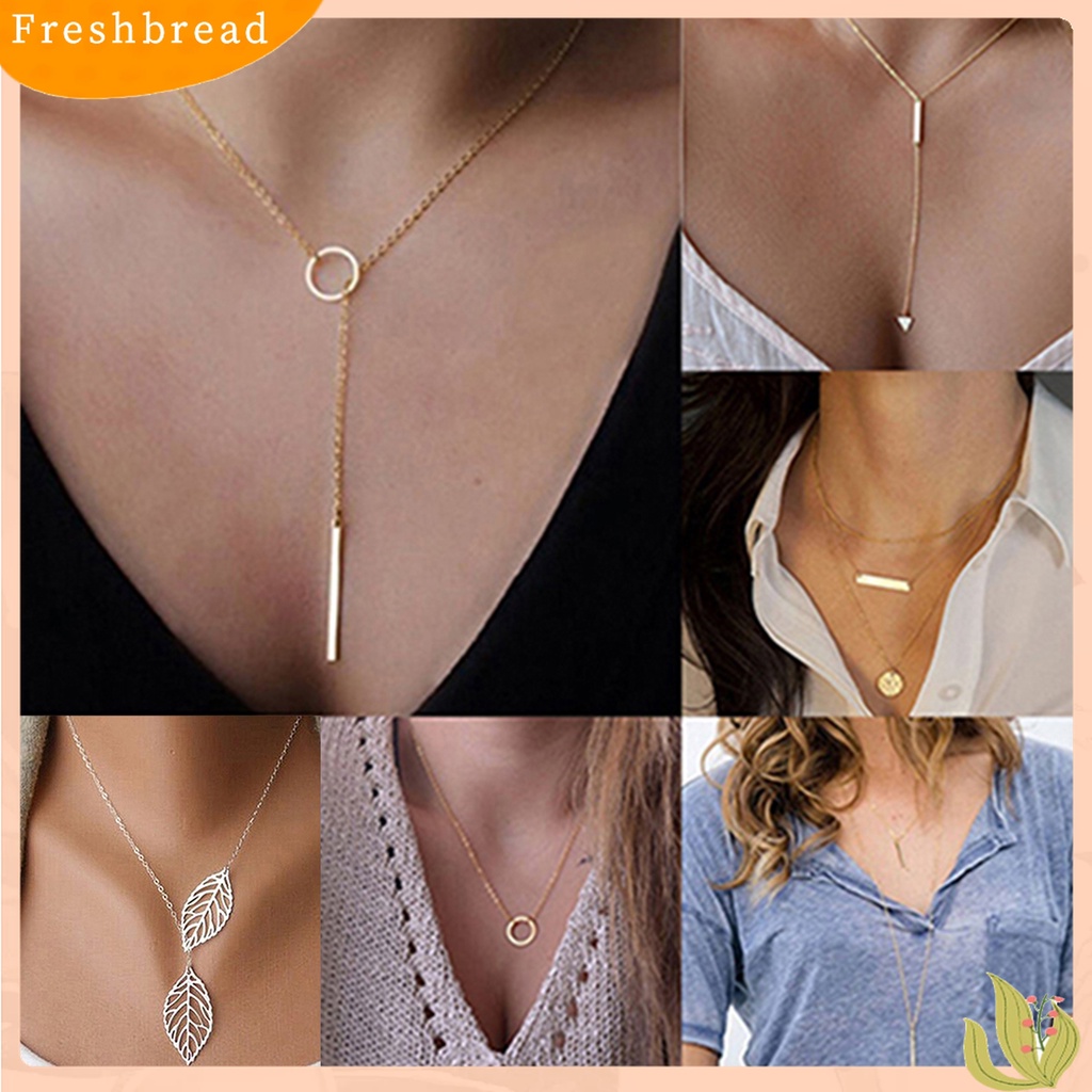 [TERLARIS]Necklace Exquisite Wear-resistant Women Multi-layer Leaf Heart Pendant Chain for Party