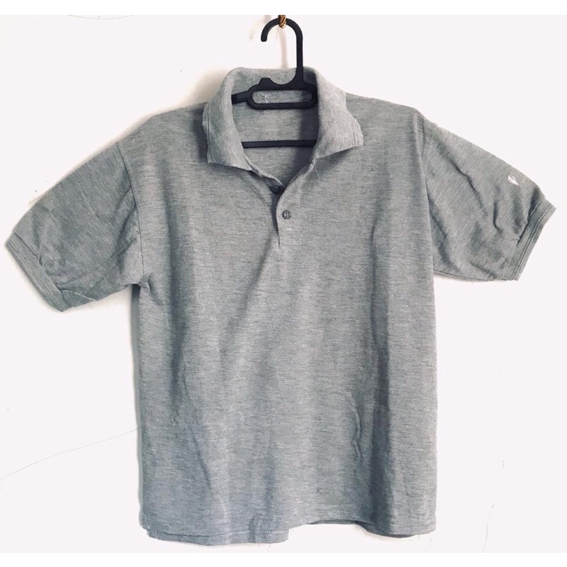 Preloved Kaos Kerah Polo Pria Abu-abu