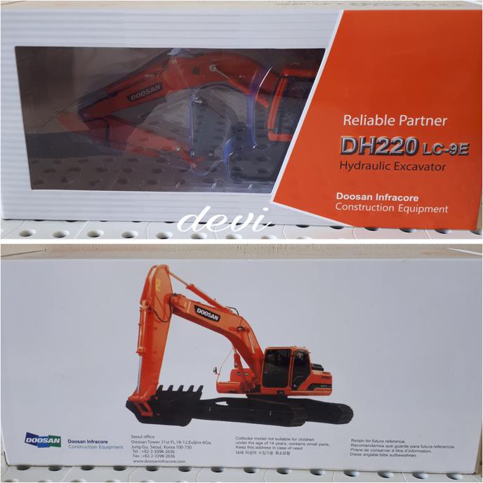 MINIATUR DIECAST ALAT BERAT EXCAVATOR DOOSAN DH220LC