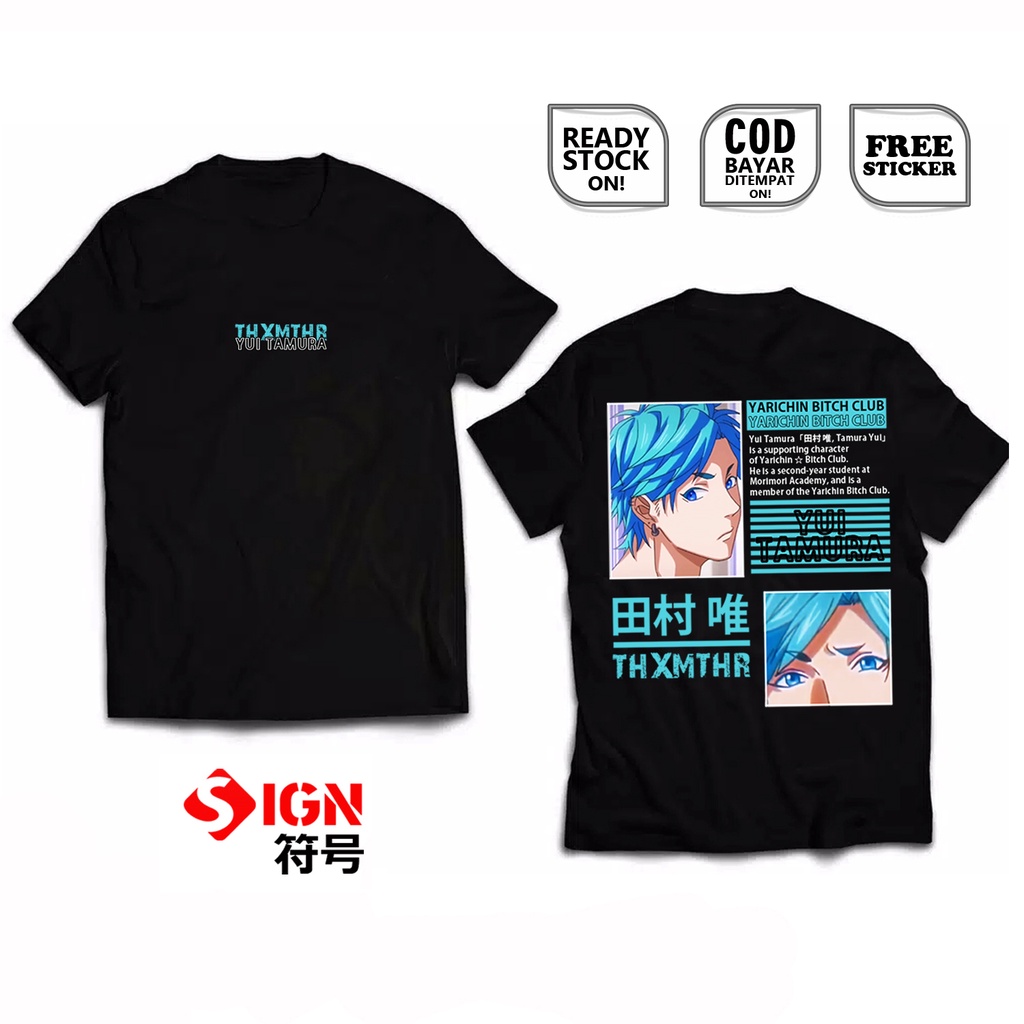 KAOS YUI TAMURA YARICHIN BITCH CLUB TORU FUJISAKI AYATO YURI KYOUSUKE ANIME MANGA BAJU JEPANG SIGN