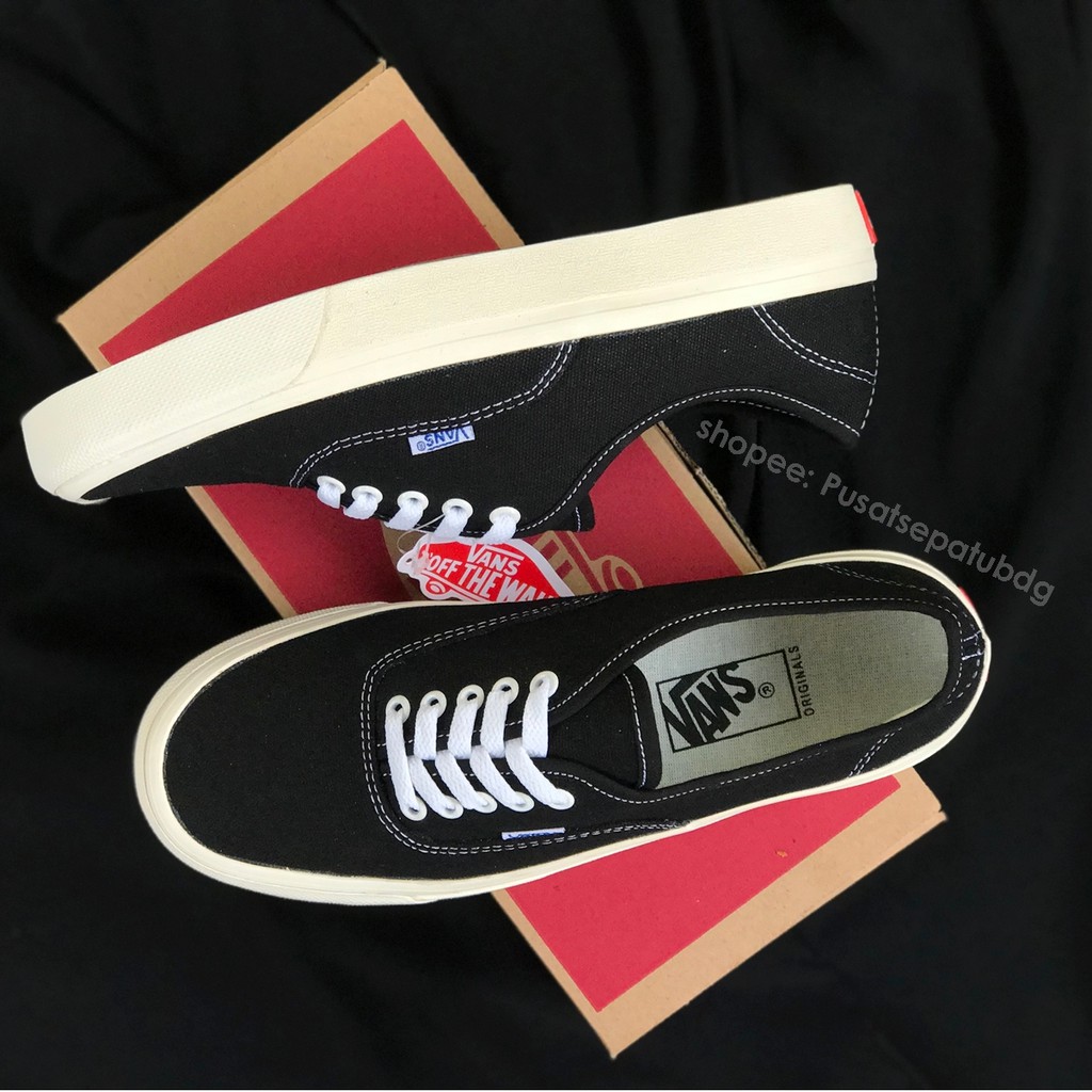 VANS AUTHENTIC OG BLACK WHITE BOX MERAH 37-43