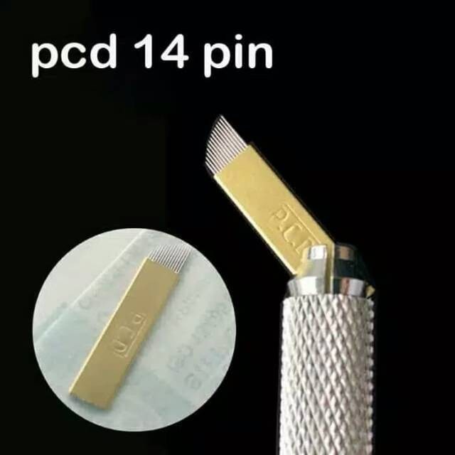 Pcd 14R needle 6D microblanding untuk sulam alis