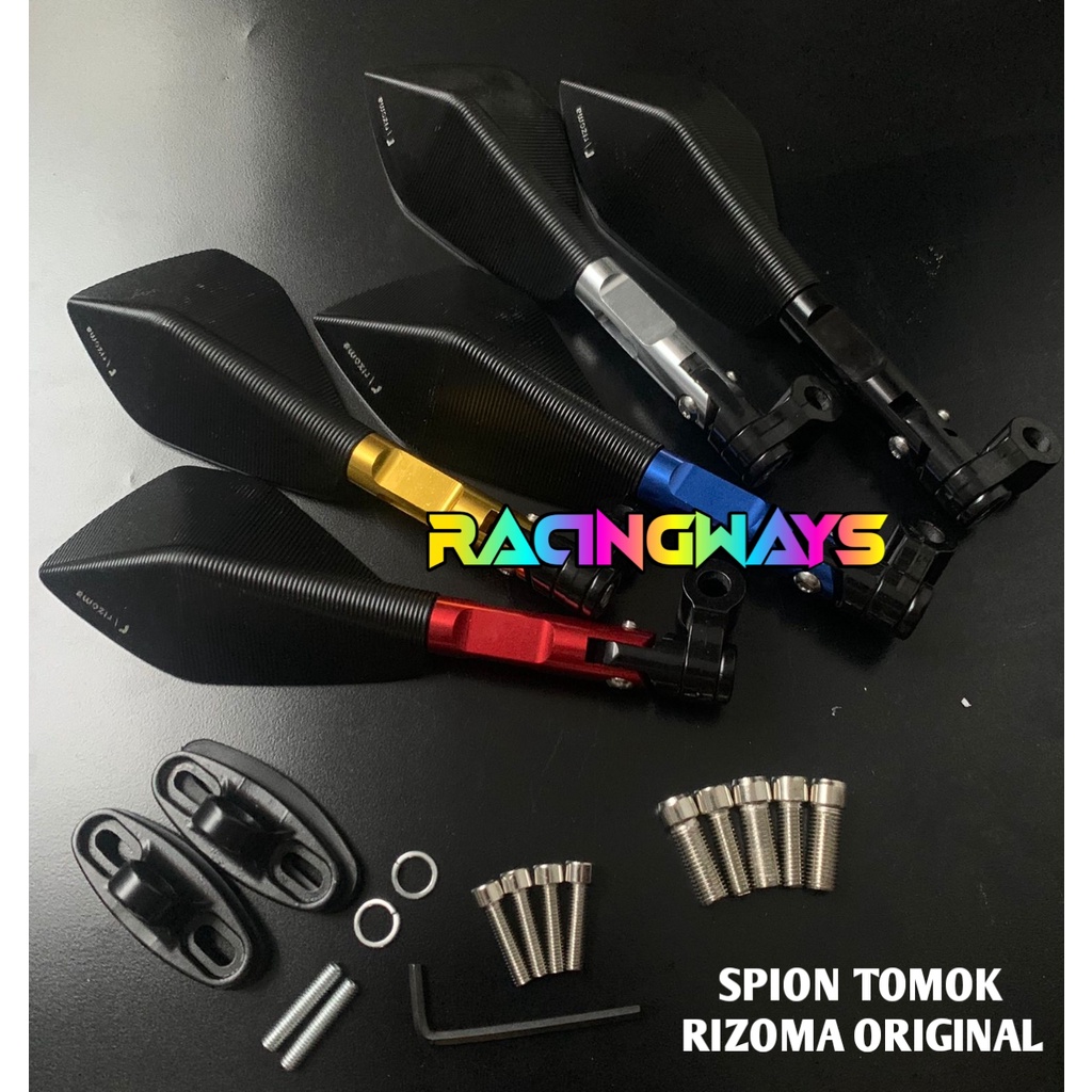 SPION TOMOK V5 RIZOMA FULL CNC UNIVERSAL - SPION TOMOK RIZOMA BLUE MIROR NMAX MIO BEAT VIXION DLL