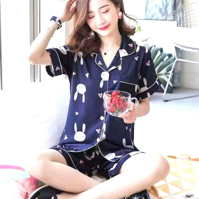Piyama Wanita/ Piyama Saten/ Piyama Celana Pendek.
