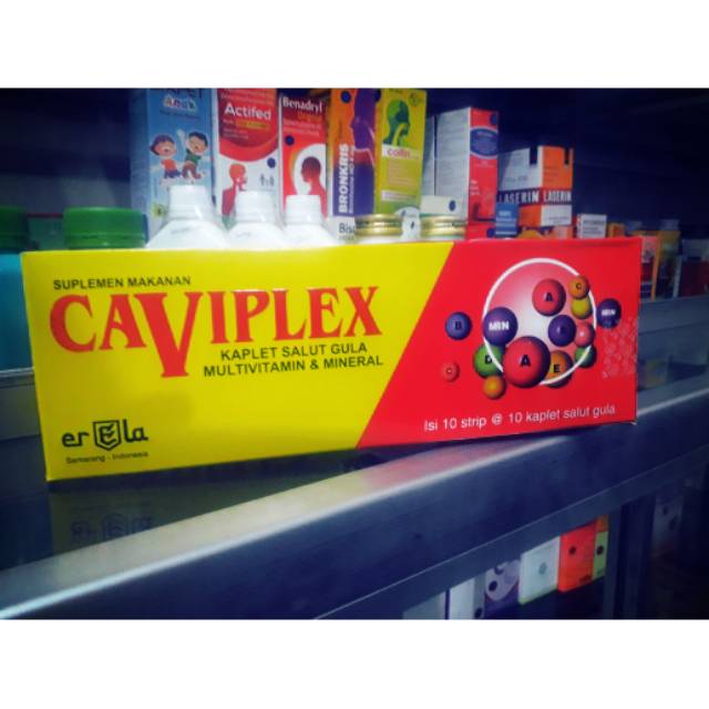 CAVIPLEX Kaplet dengan Vitamin C 75mg