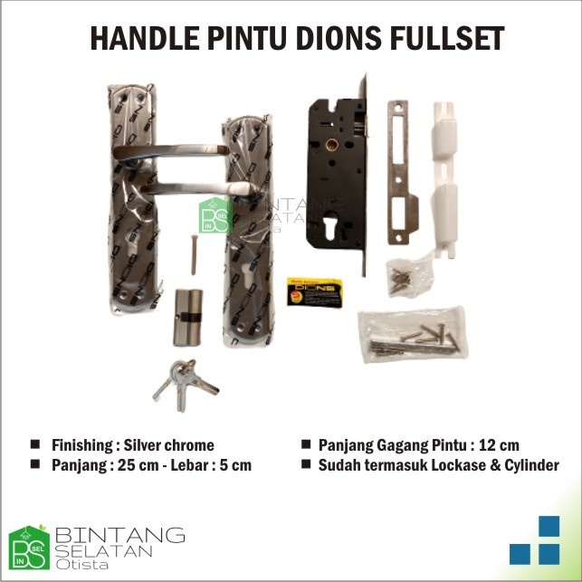 HANDLE DIONS FULLSET GAGANG PINTU DIONS HP 8103 SOLID