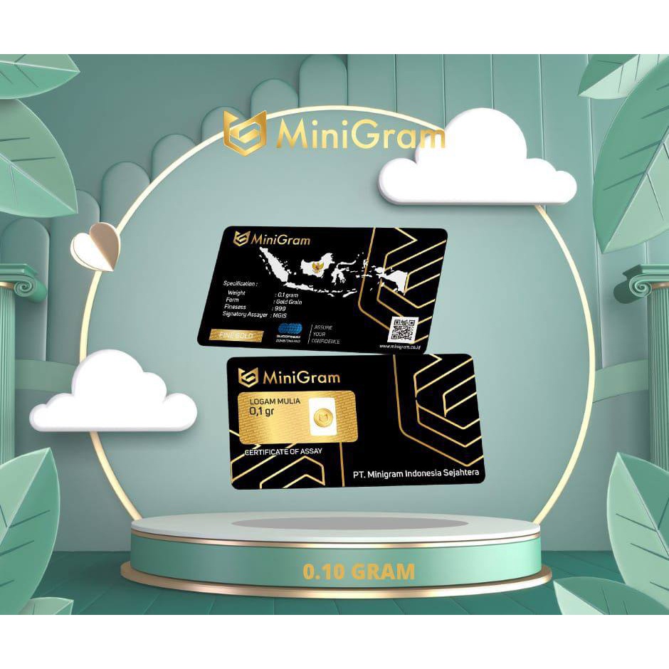 TAO Distributor Agen Resmi MINIGRAM Logam Mulia Emas Murni 24k Sertifikat Resmi 0,1 gram