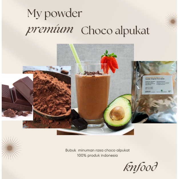 

Premium Choco Alpukat - Premium Choco Alpukat Powder - 1 kg