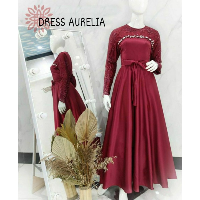 MAXY AURELIA FASHION PAKAIAN WANITA DRESS GAMIS MAXI EDHM