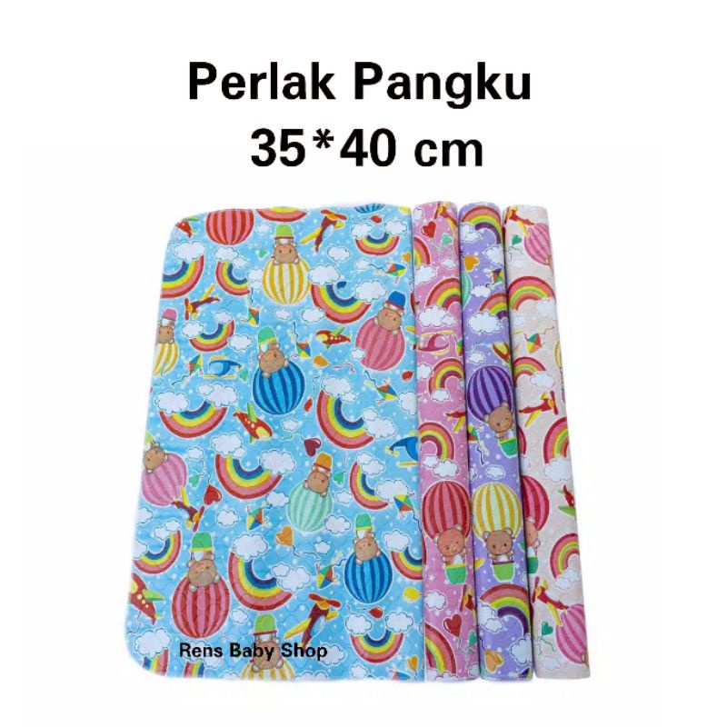 Perlak pangku kecil alas stroller / perlak travel bayi /alas ompol kasur 35x40 cm