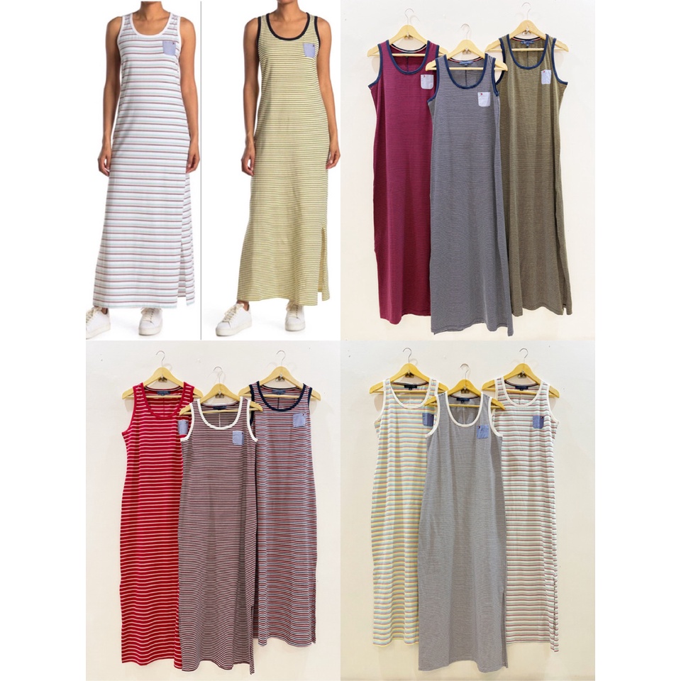 Tommy H maxi dress ada 10 warna