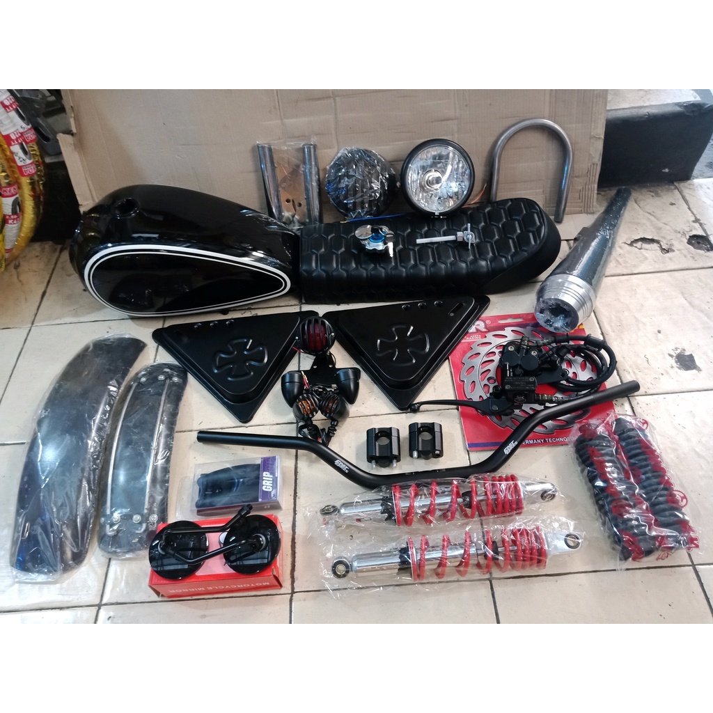 paket body japstyle fullset buat tiger gl pro mega pro dll bonus cakram depan satu set