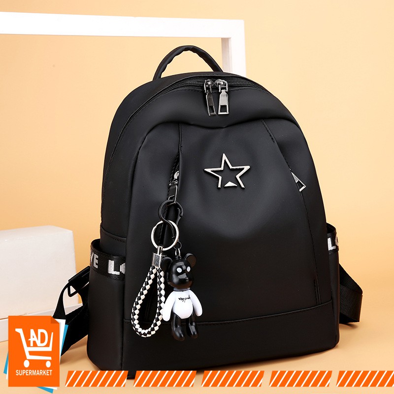 AND T103  Tas Ransel Backpack Fashion Wanita Ransel Korea Multifungsi Backpack PU Murah Hits COD