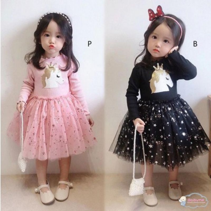 1-8TAHUN DRESS PESTA KUDAPONI ANAK LENGAN PANJANG/GAUN PESTA ANGSA ANAK LENGAN PENDEK PREMIUM IMPORT
