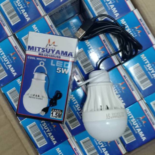 lampu mitsuyama kabe portl usb 5 watt