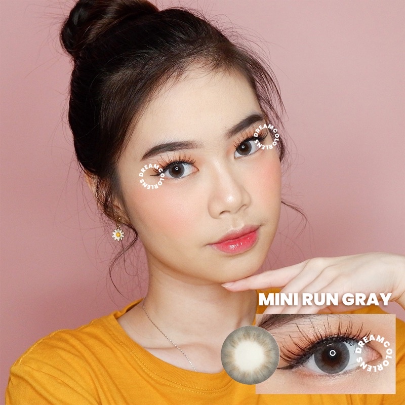 Softlens Kitty Kawaii Mini  Run Gray / Grey / Abu Normal Minus Beda Minus