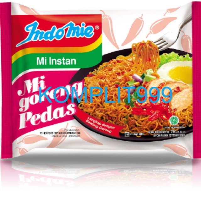 

Indomie Goreng Pedas KOMPLIT999