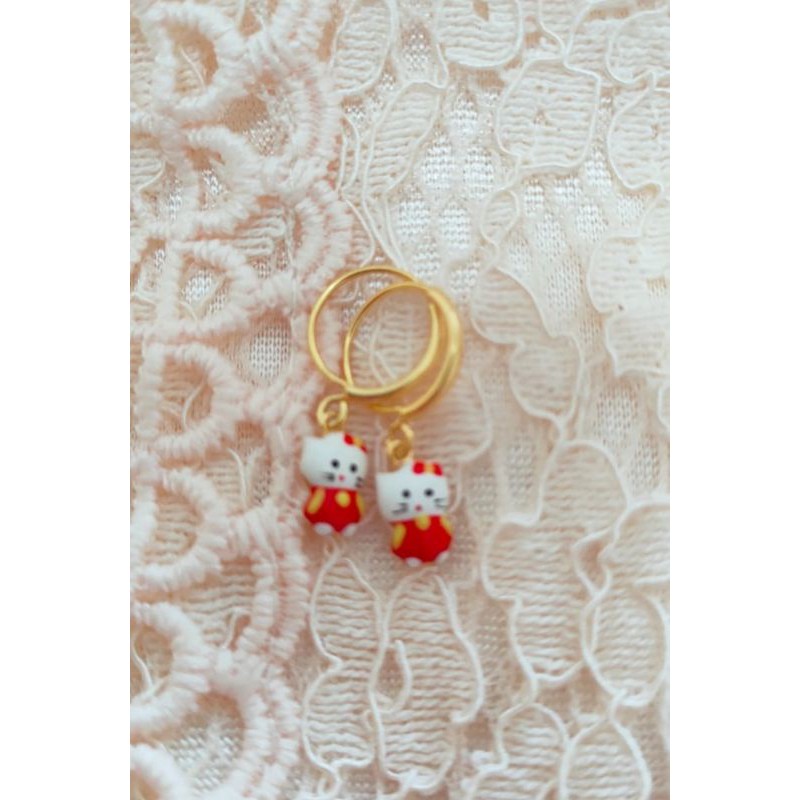 Anting Anak Hello Kitty Emas Muda 1/2 gr