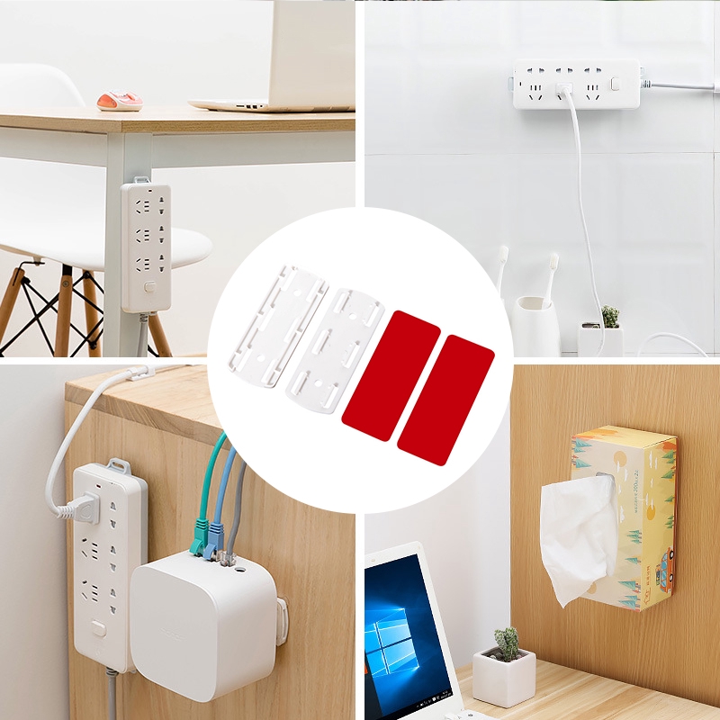 Punch-free Plug Self Adhesive Holder,Wall Mounted Moveable Sticker Rack,Magic Hanging Storage Stand