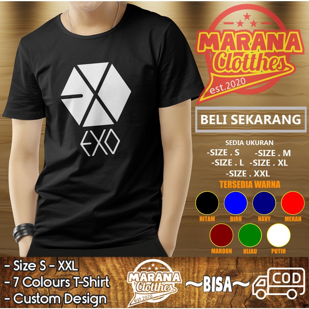 Kaos Baju EXO Logo Kaos Fandom