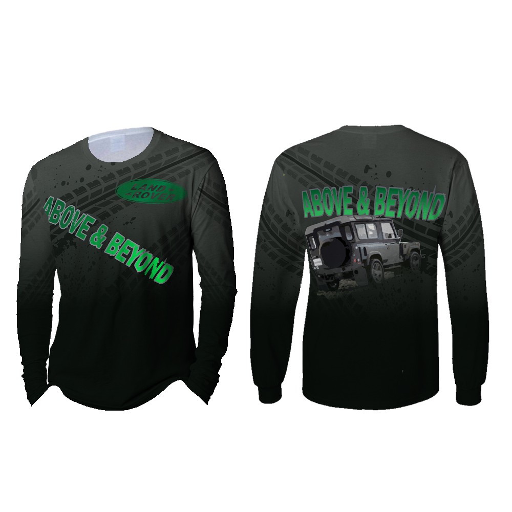 Kaos Pria Lengan Panjang Land Rover 3D Full Print 005