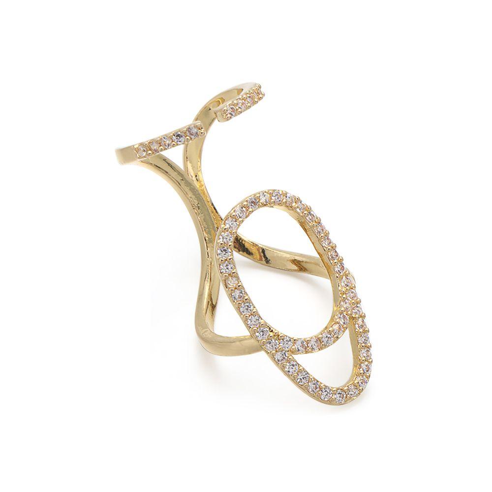 R-flower Fingertips Rings Beauty Gold &amp; Silver Wanita Perhiasan Nail Art