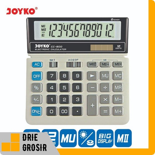 

CALCULATOR KALKULATOR DAGANG JOYKO CC-800 12 DIGITS