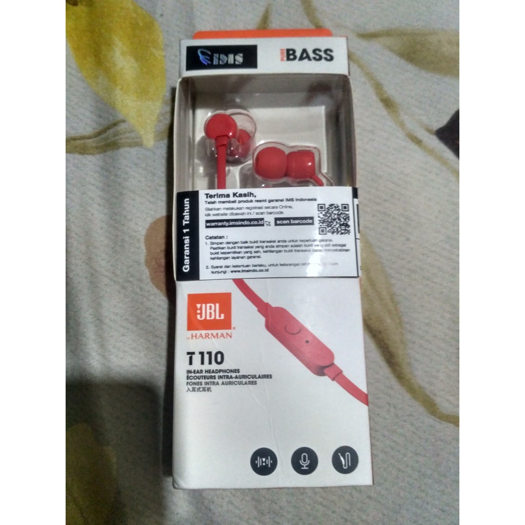 Headset JBL Red Limited Edition T110