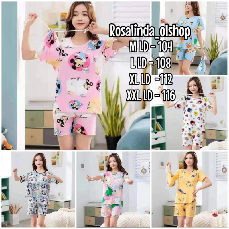 Stelan Baju Tidur Import hp/fashion wanita/baju tidur murah C03-D